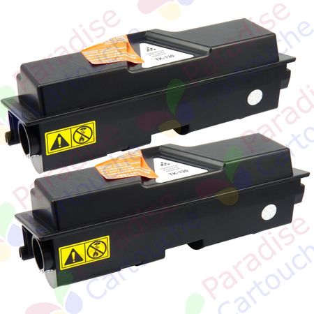 Kyocera TK-130 ensemble de 2 toner compatibles (Paradise Cartouche)