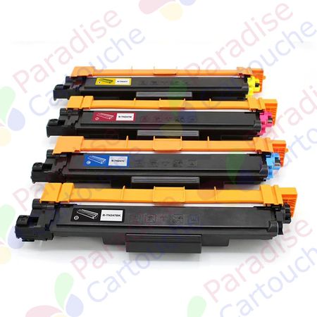 Brother TN247 (TN243) ensemble de 4 toner compatibles haute capacité (Paradise Cartouche)