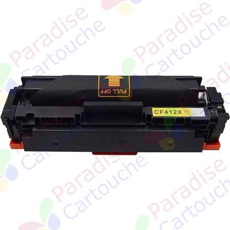 HP 410X (CF412X) toner compatible jaune haute capacité (Paradise Cartouche)